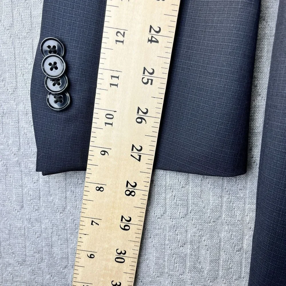 Peter Millar Aqua Nanoluxe Mens (44) formal business blazer navy blue two button